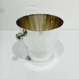 Silver-plated champagne bucket engraved with Auchan 25 years