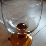 8 vintage wine/water stemmed glasses