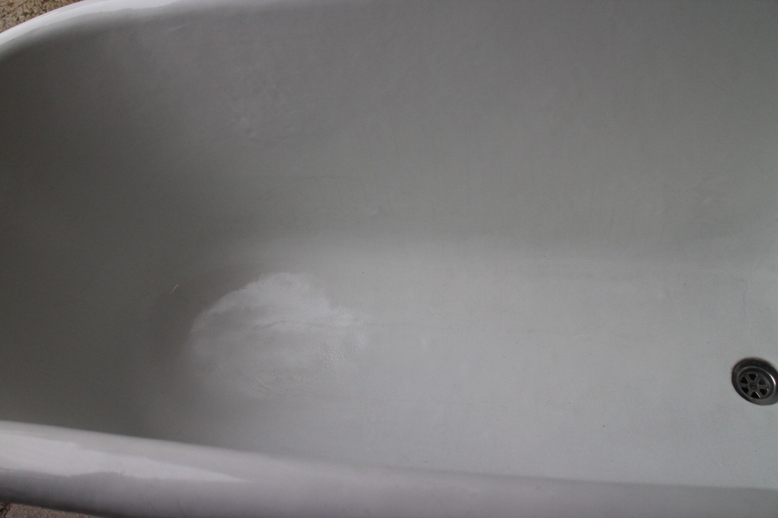 Old cast iron bathtub