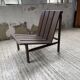 Modernist oak armchair