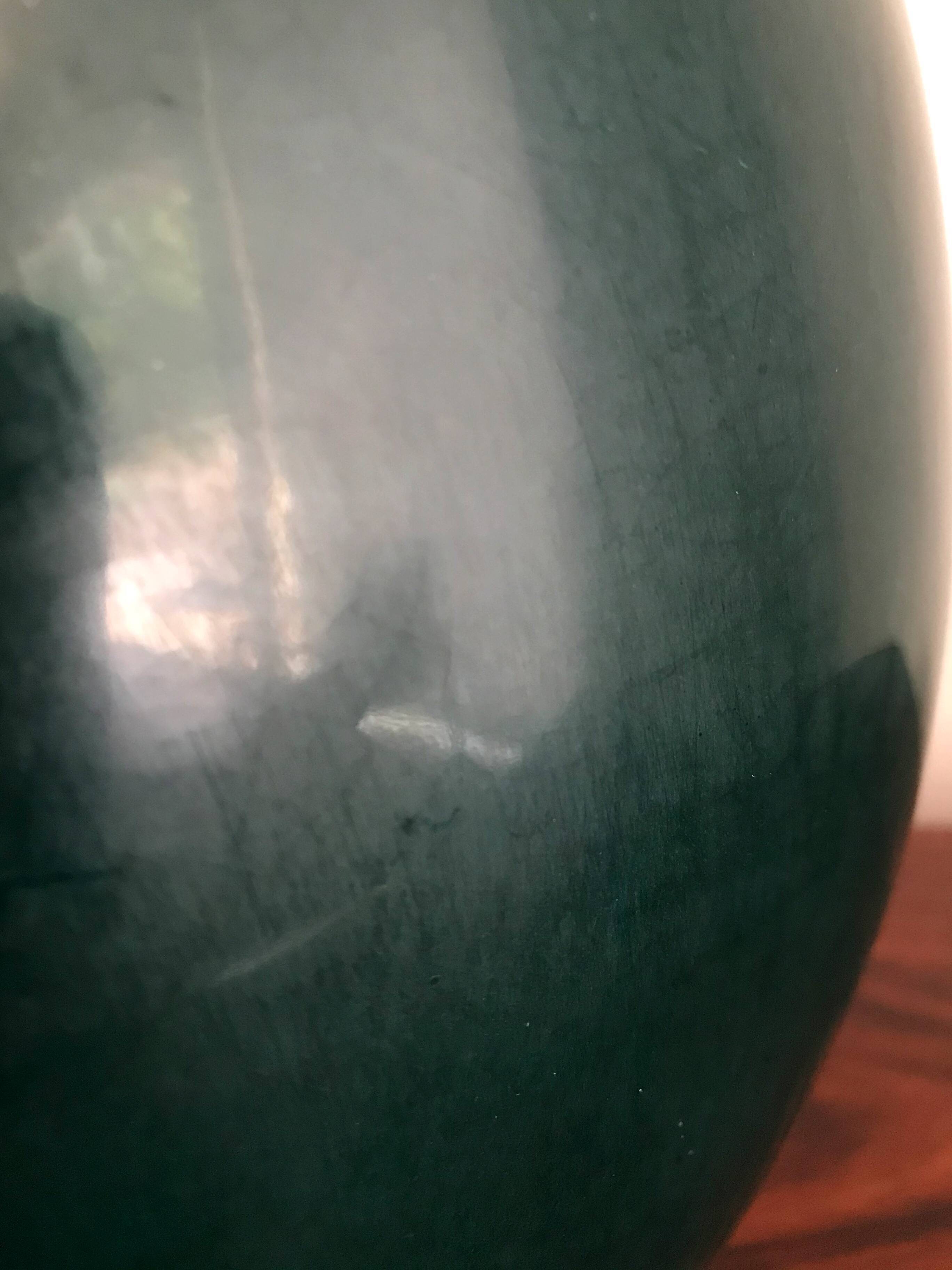 Guido Andloviz Italian big green ceramic vase, 19450s