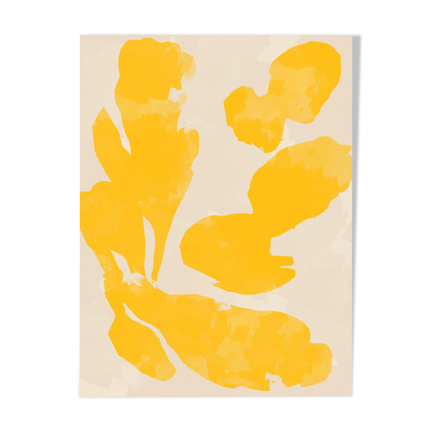 'Just Yellow' Art Print