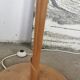 Floral wooden floor lamp