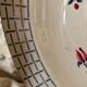 "Roseraie" soup plates from Digoin and Sarreguemines