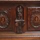 Carved wooden chest with twisted columns – Renaissance style