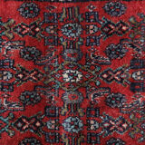 Red Persian runner- Hamadan rug 85x420cm