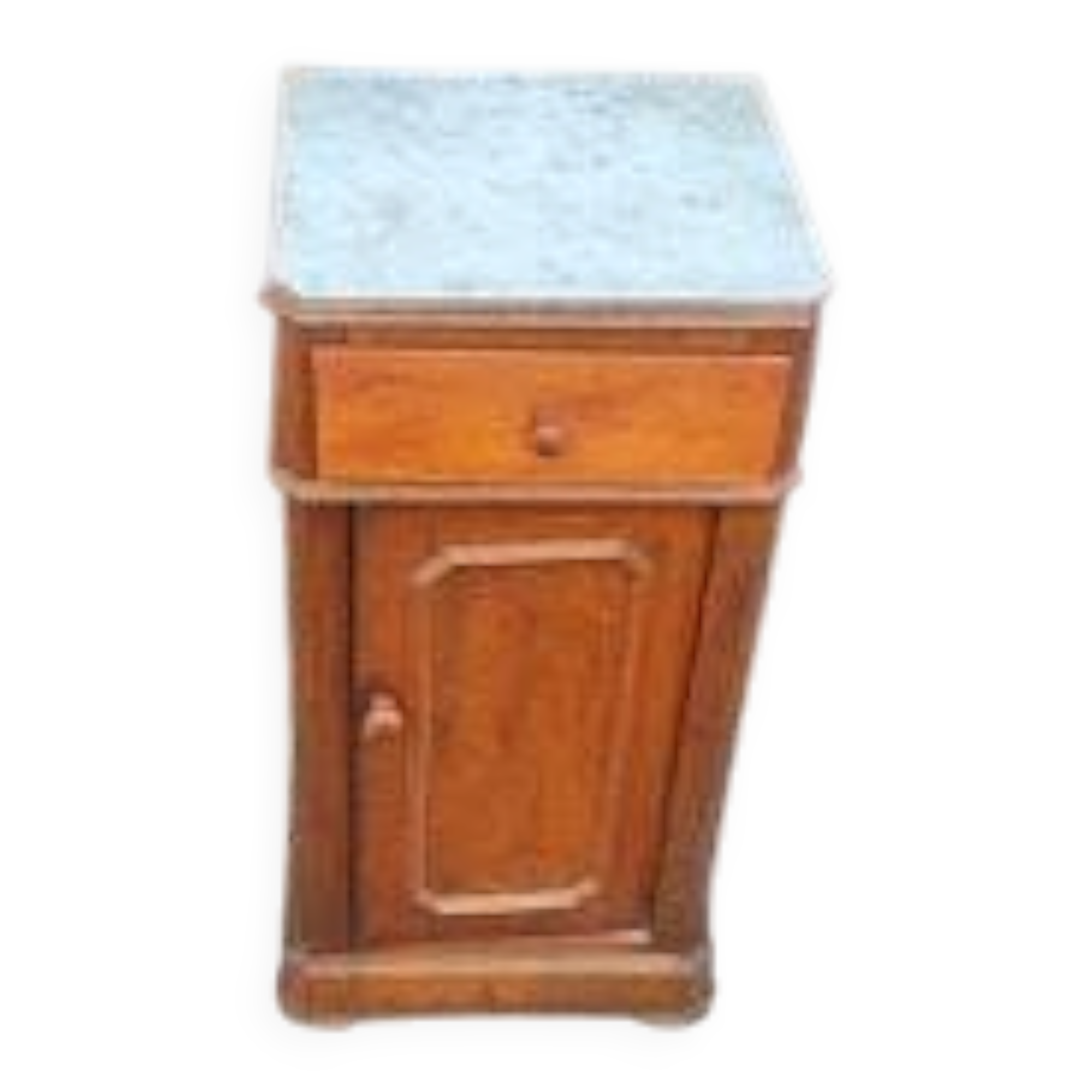 1900/1930 Marble / Louis Philippe style / Walnut / bedside table