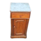1900/1930 Marbre / Style louis Philippe/ Noyer /table de chevet