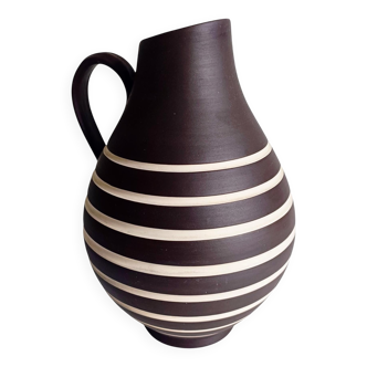 Mid-Century Modern Terracotta Pitcher by AKRU, West Germany, 1950s