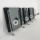 Set of 3 coat racks 1970