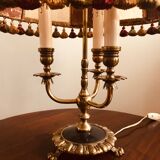 Large bronze hot water bottle lamp height 50 cm