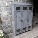 Patinated industrial wardrobe