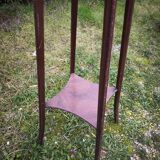 Wood and marble stool