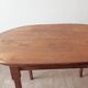 vintage oval dining table made of solid wood
