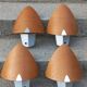 Set of 4 Lucid wall lights in Scandinavian style.