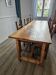 table de ferme pin massif + 6 chaises paillées