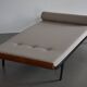 Mid-century Cleopatra daybed, teak and metal frame, 1960s