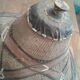 Old colonial hat in braided straw and leather