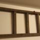 Old wooden flat roof ladder