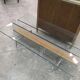 1970s design coffee table, combining transparency and visual lightness.