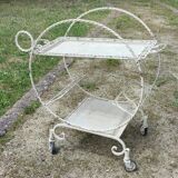 Old rolling serving table