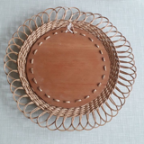 Wicker sun mirror