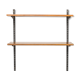 Vintage walnut shelving system from Sparrings, 1960s