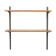 Vintage walnut shelving system from Sparrings, 1960s
