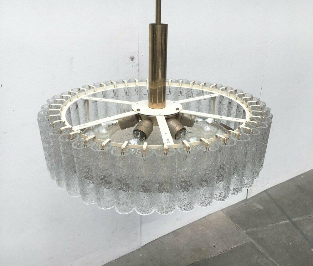 Large German chandelier from the mid-century by Doria Leuchten, 1960s.