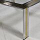 Square coffee table in brass, chrome and glass by Renato Zevi, Italy, 1970s