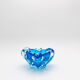 Bohémia Crystal Ashtray Josef Hospodka Blue Vintage 1960
