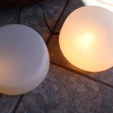 Set of 2 opaline ceiling lights from wila vintage