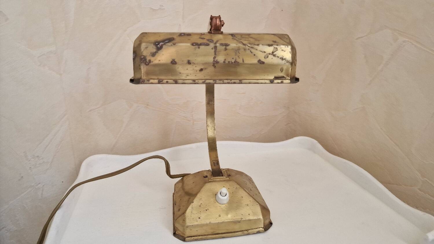 Vintage métal ,lampe de table