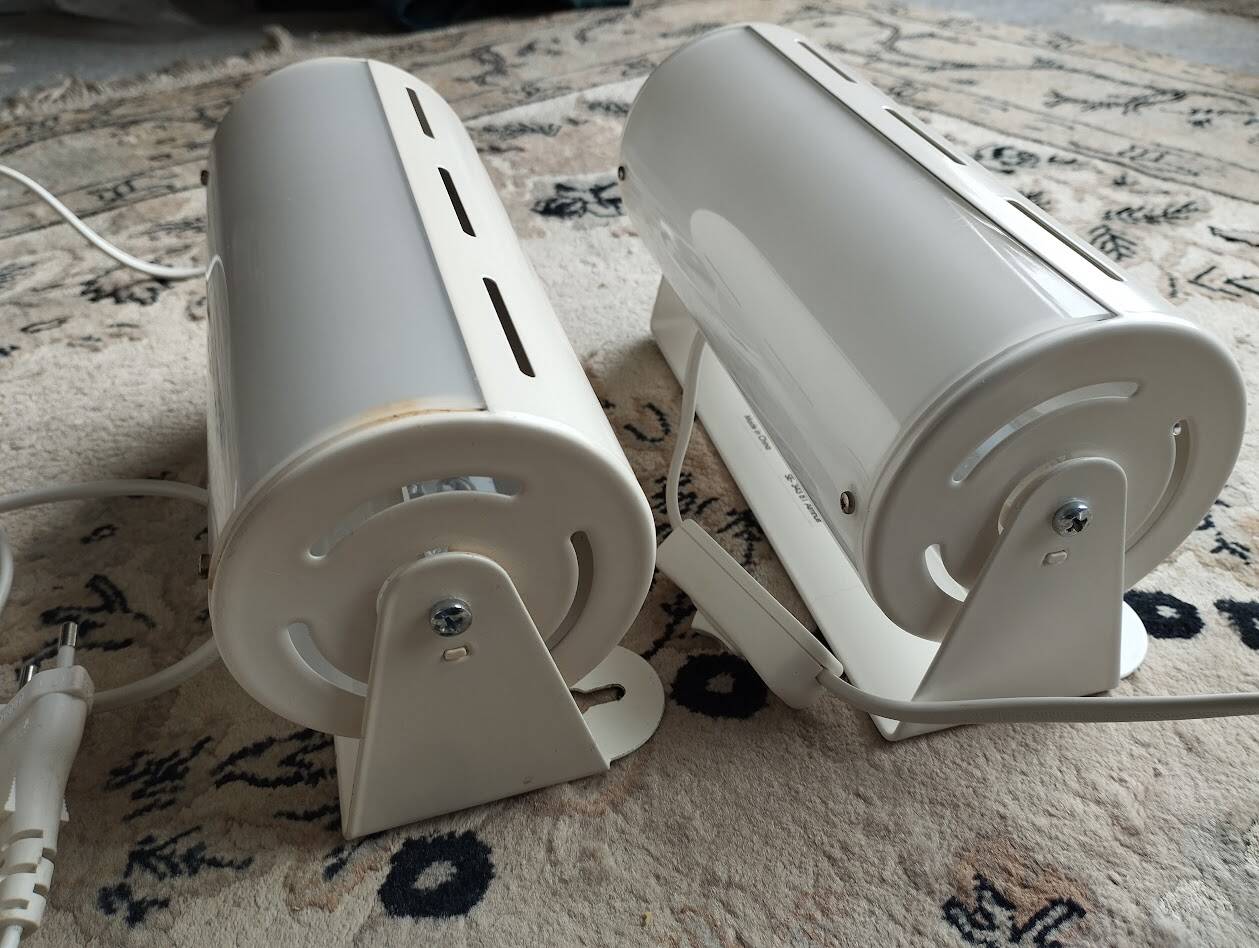 SMYG wall lights duo – IKEA Model Typ V1013 – 2000s design – ecru