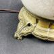 Pied de lampe en porcelaine craquelée de Chine