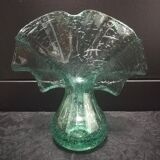 Bubble glass vase