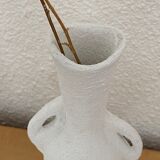 Lot de 3 vases vintage blancs
