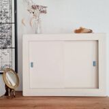 Old white medicine cabinet