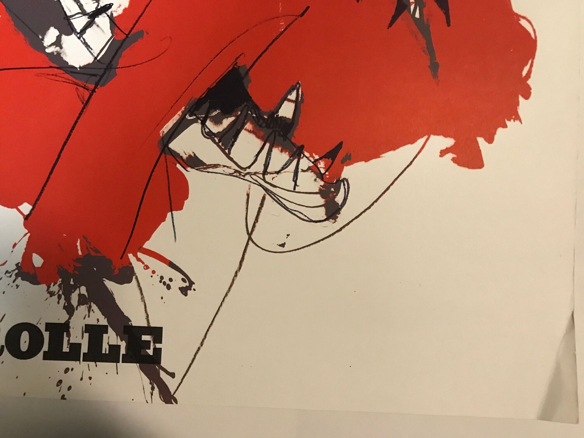 Paul rebeyrolle, coexistences, 1970, exhibition poster in lithography