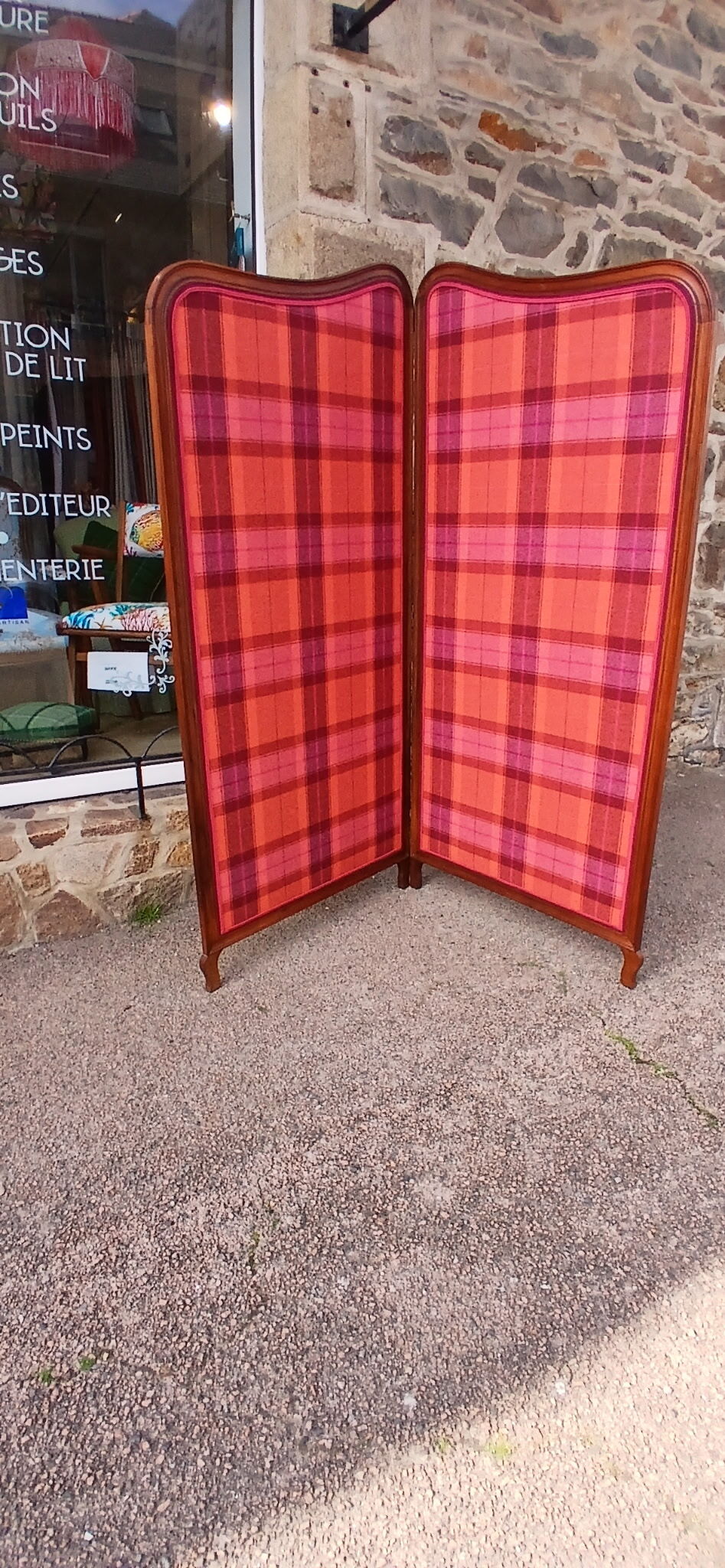 Two-panel screen in Louis XV style