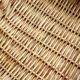 Vintage woven wicker cutlery basket