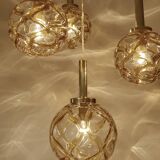 Large Mid Century  Bubble Glass Pendant Light