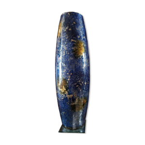 Grand vase en verre églomisé - unique