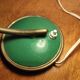 Vintage Scandinavian Art Deco desk lamp from the 40s, golden brass, retro, moon shape, swan neck