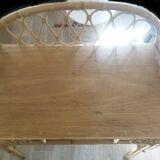 Wicker rattan desk from the 60s/70s