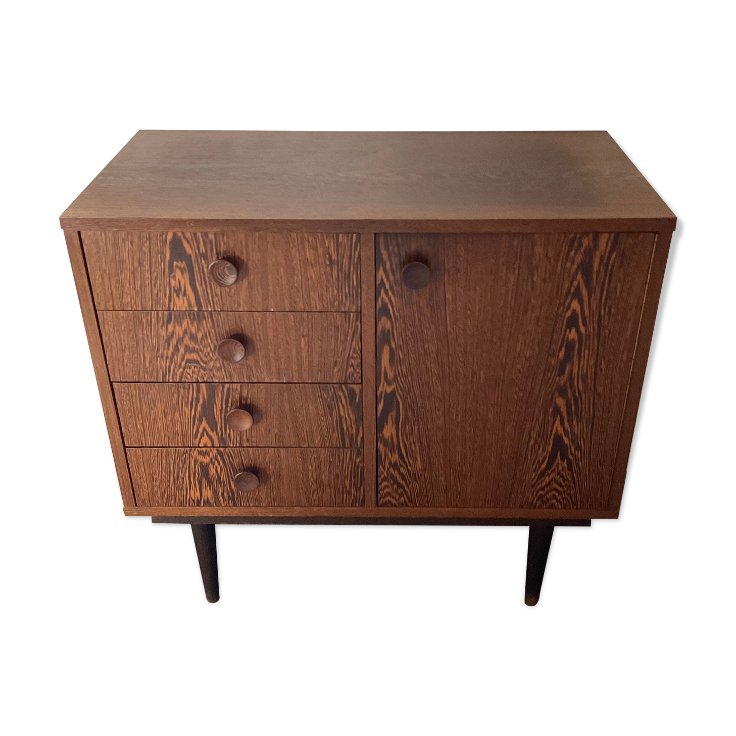 Vintage rosewood chest of drawers 60s