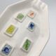 Glazed ceramic bowl, cracked glass decoration, signed Jacquin of California (USA) - 1950s