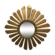 Sun mirror, witch's eye, in gilded wood circa 1960-70