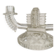 Czechoslovak moulded glass candlestick