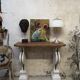 Console table old oak patina shabby gustavian loft